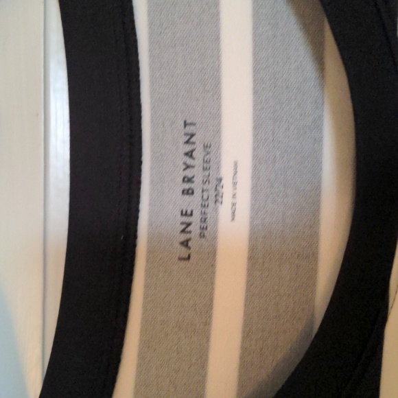 Lane Bryant heavy weight striped T-shirt 22/24 - Picture 2 of 3